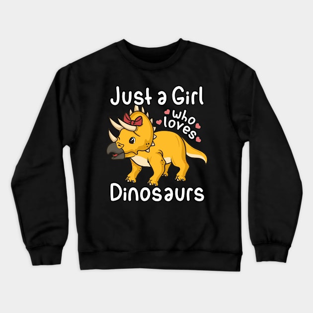 Triceratops Dinosaur Lover Crewneck Sweatshirt by KAWAIITEE